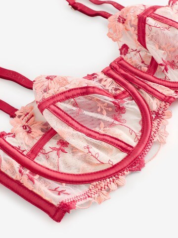 Lipsy Балконет Бюстгальтер в Красный