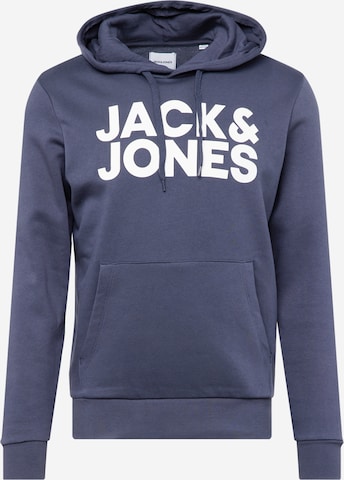 JACK & JONES Суичър в синьо: отпред