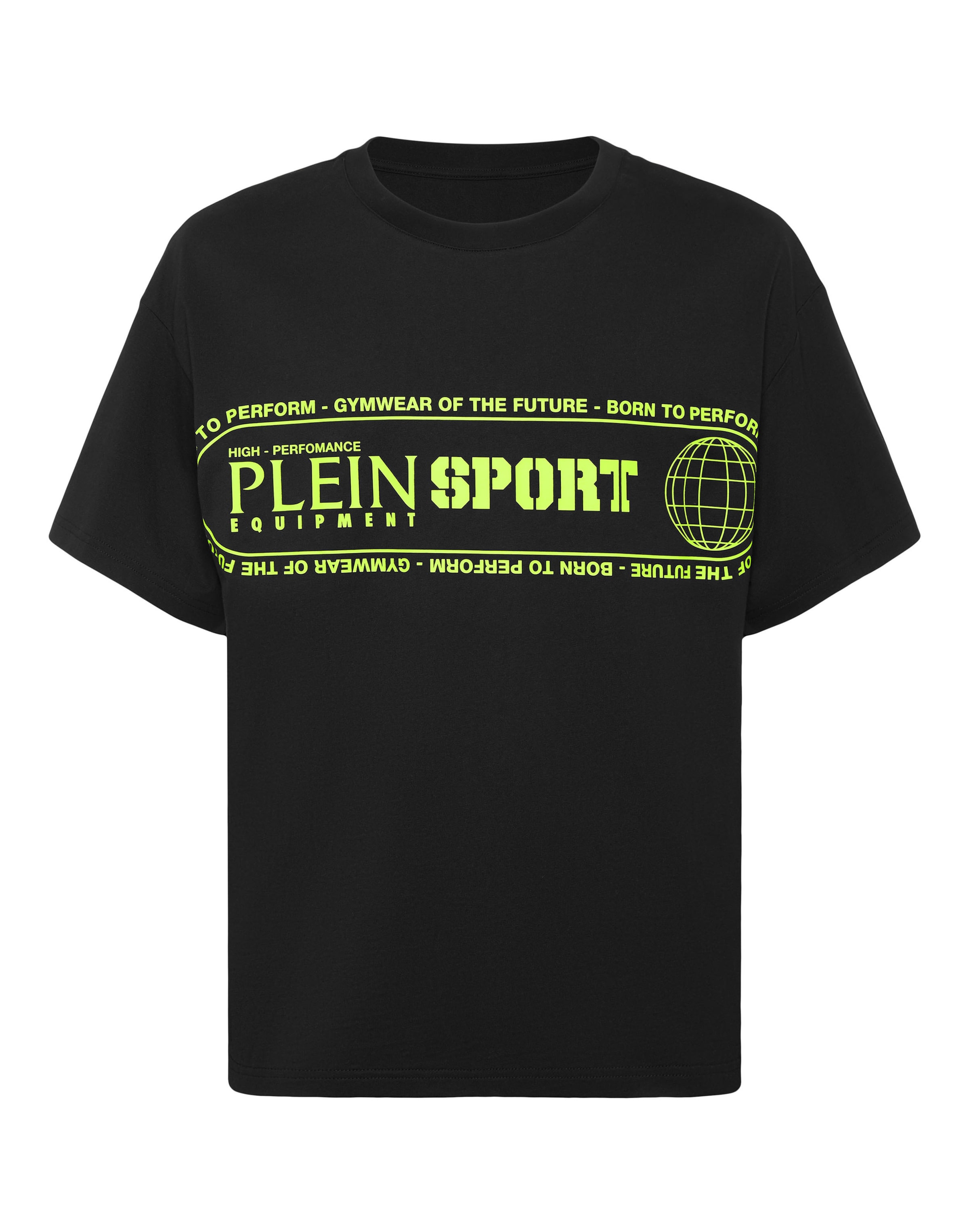 Plein Sport - Camiseta en negro: frente