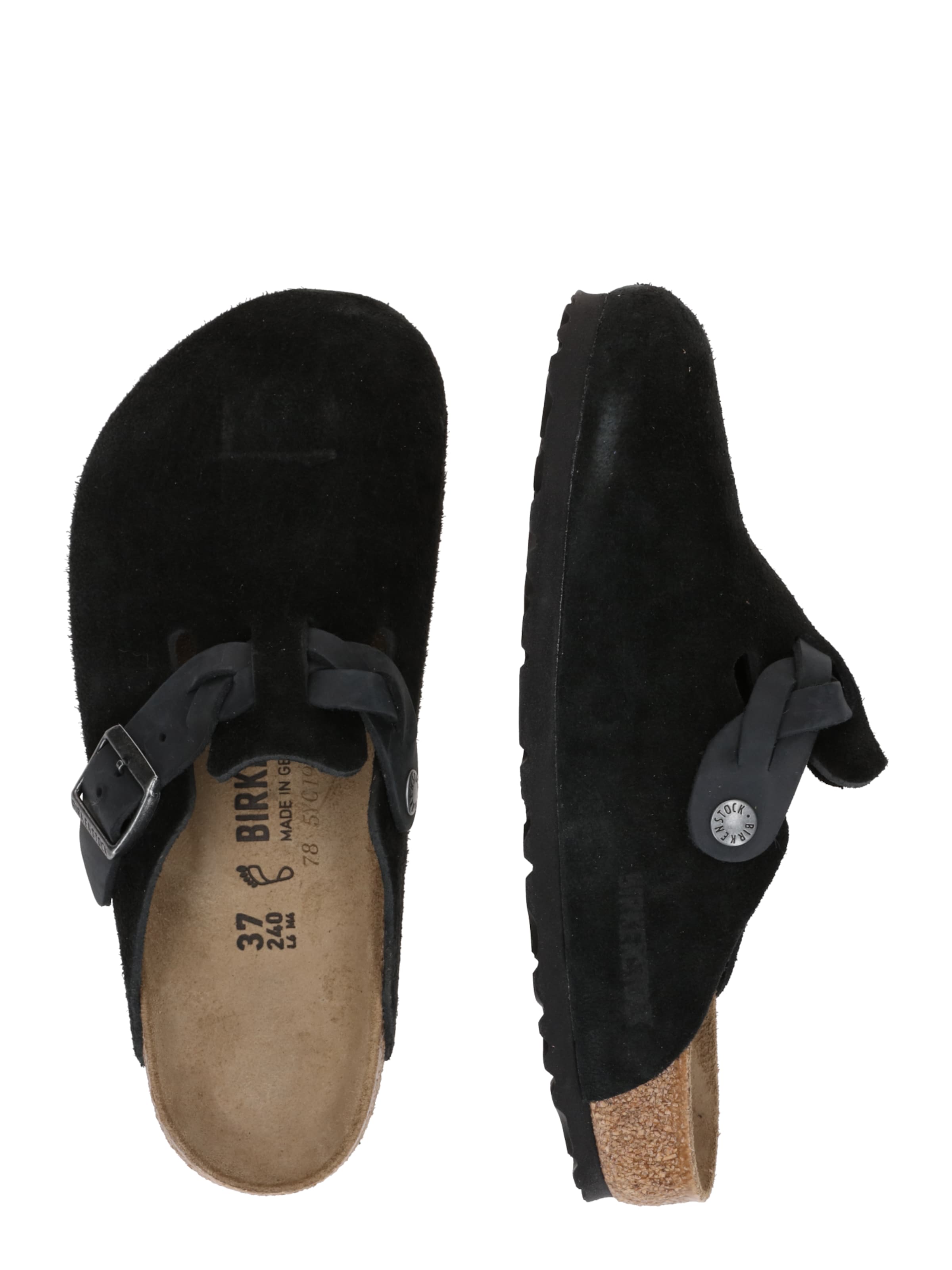 BIRKENSTOCK Klumpák 'Boston Braided' - fekete