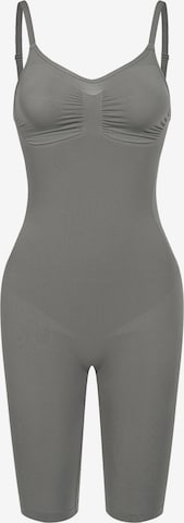 cfab (formerly creamy fabrics) - Body moldeador 'Bodysuit Sculpting Shapewear mit Shorts' en gris: frente