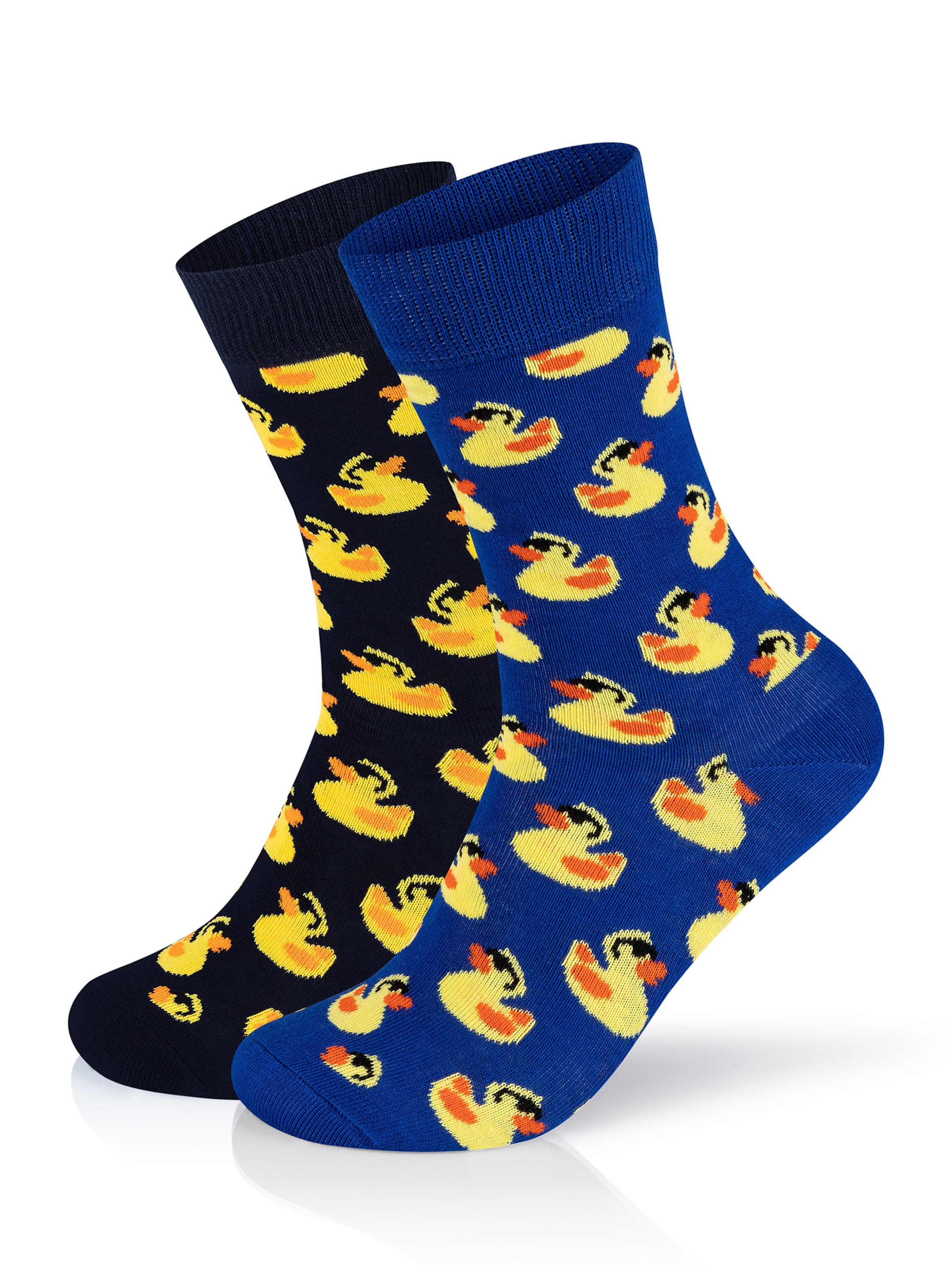 Chaussettes '2-Pack Rubber Duck' Happy Socks en mélange de couleurs : devant