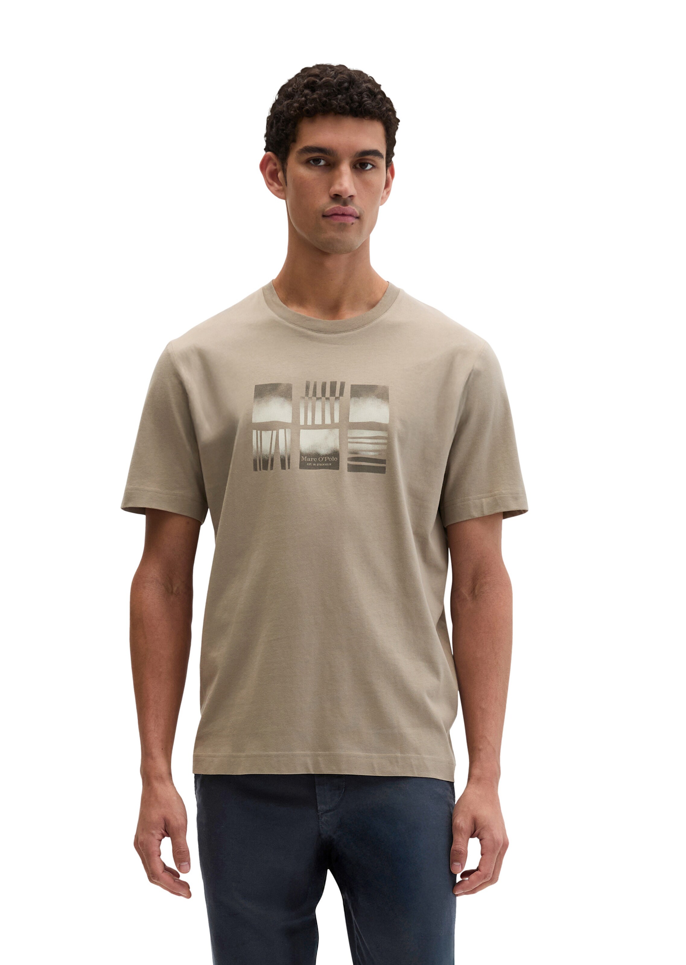 Marc O'Polo T-Shirt in Beige: Vorderseite