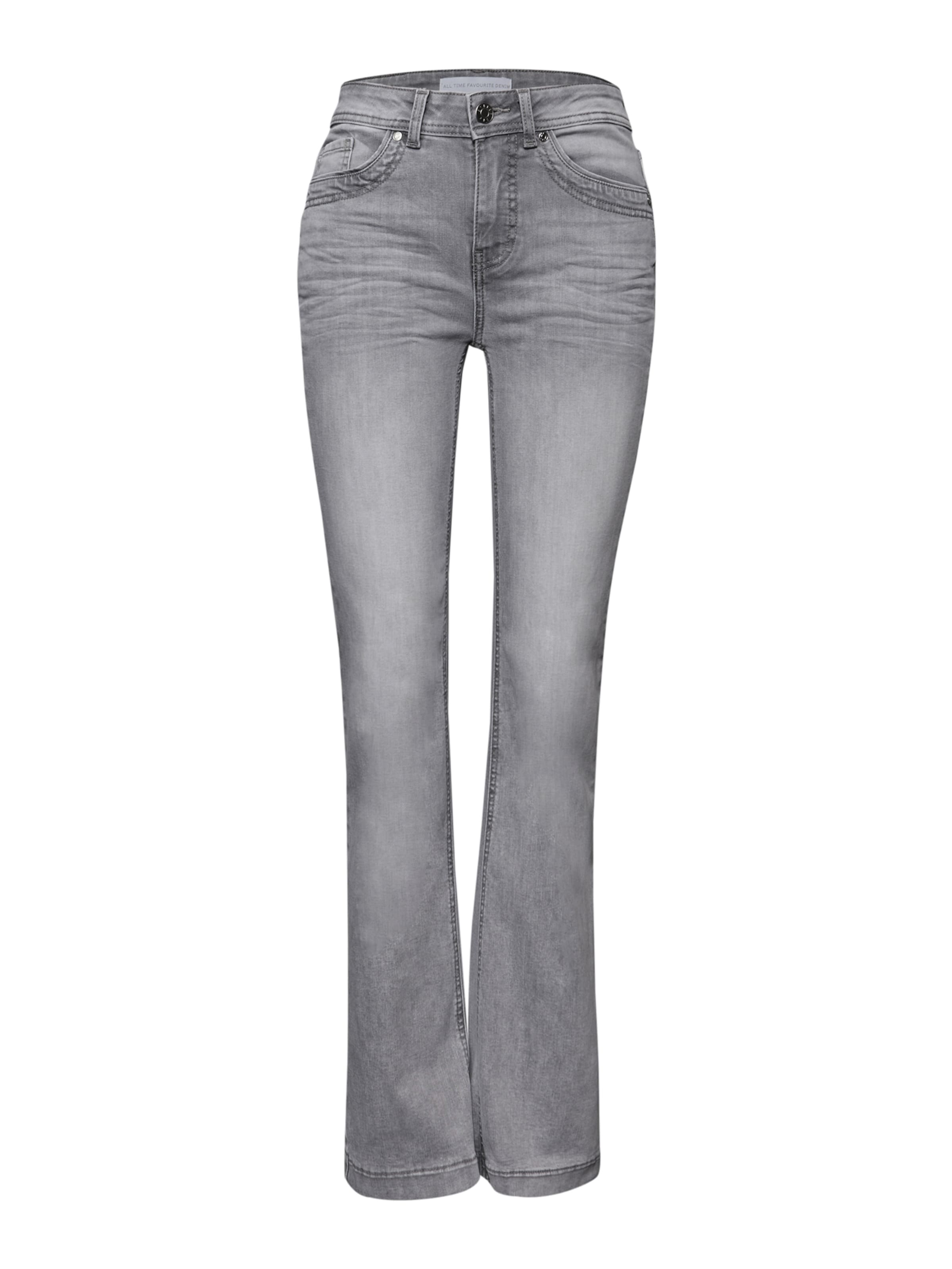 STREET ONE Boot cut Jeans 'Blaire' in Grey: front