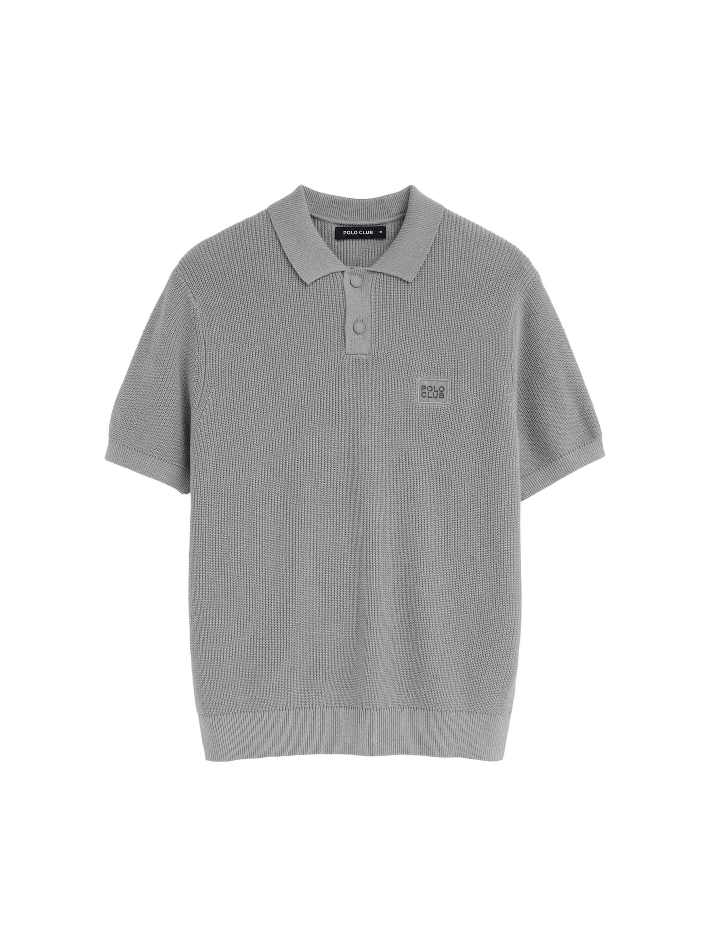 Polo Club Pullover 'Crete' in Grau: Vorderseite