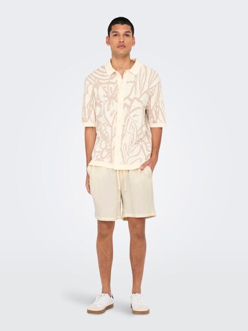 Regular Pantalon 'ONSTel-Pas' Only & Sons en blanc
