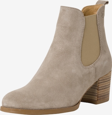 TAMARIS Chelsea Boots in Beige: front