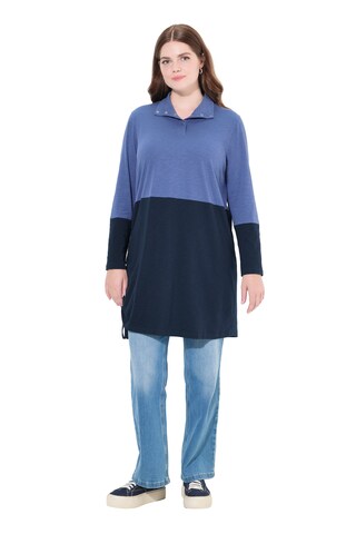 Ulla Popken Shirt in Blauw: voorkant
