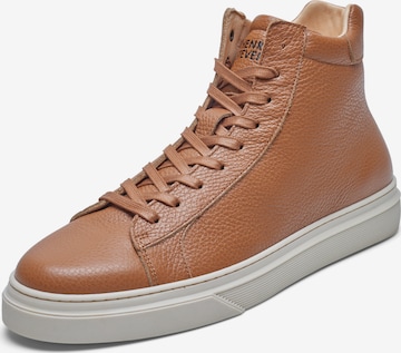 Henry Stevens High-Top Sneakers 'Travis' in Brown: front