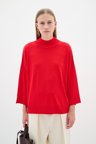 Pull-over oversize 'Milza' InWear en rouge : devant