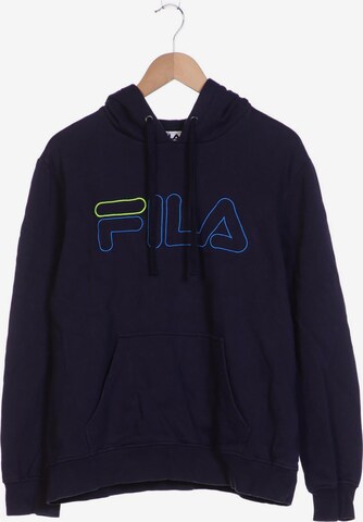 FILA Sweatshirt & Zip-Up Hoodie in L-XL in Blue: front