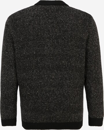 Jack & Jones Plus Sweater 'SPACE' in Black