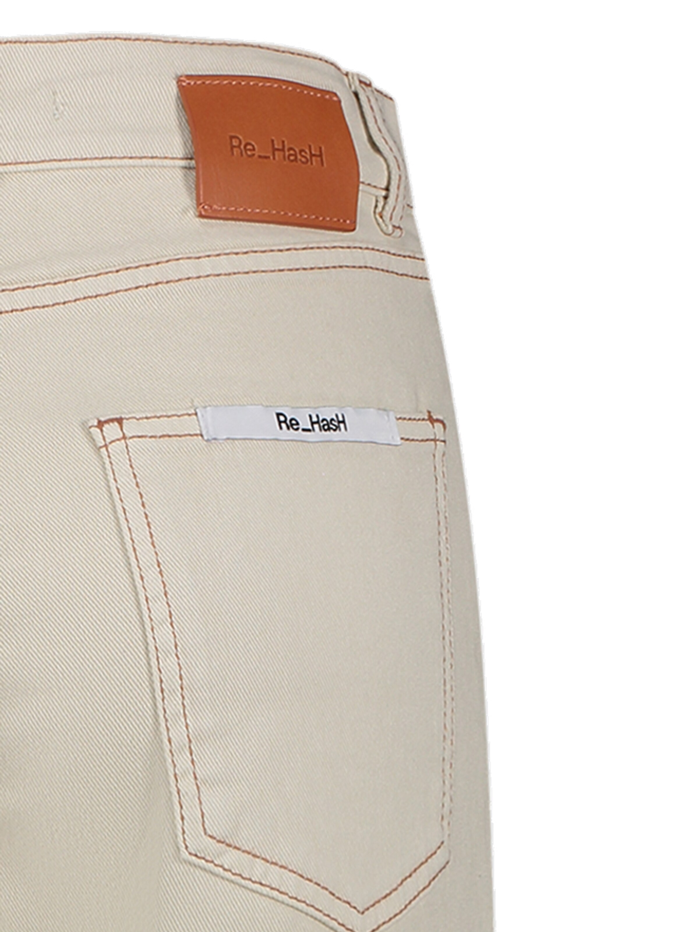 Wide Leg Pantalon Re_HasH en beige