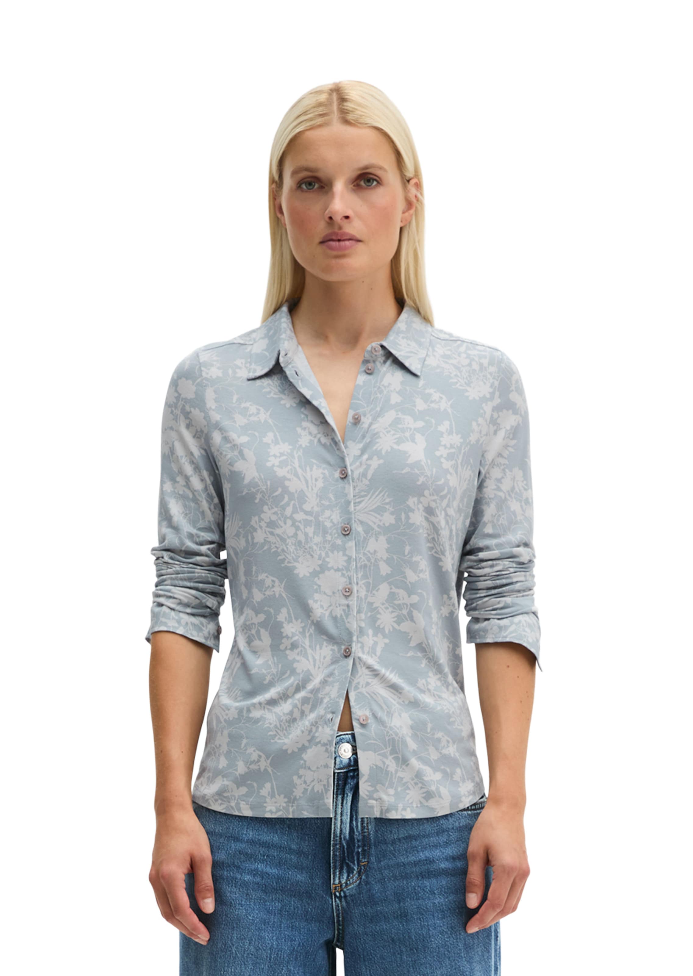 Marc O'Polo Blouse in Blauw: voorkant