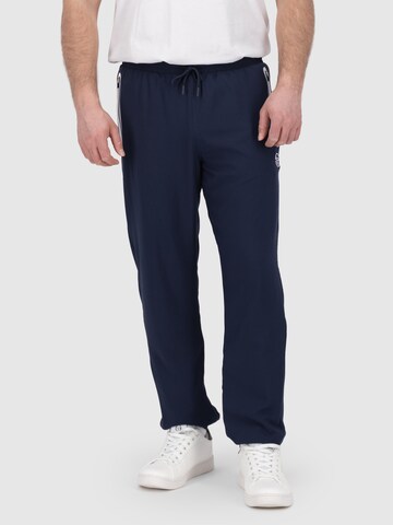 Sergio Tacchini Tapered Sports trousers 'RISPECCHIO' in Blue: front