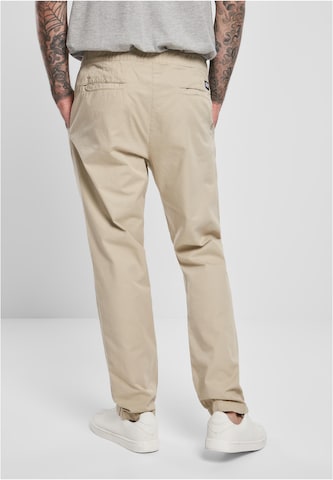 Urban Classics Tapered Chino Pants in Beige
