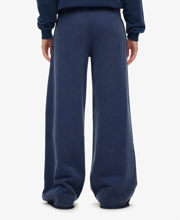 Loosefit Pantalon 'Athletic Essentials' Superdry en bleu