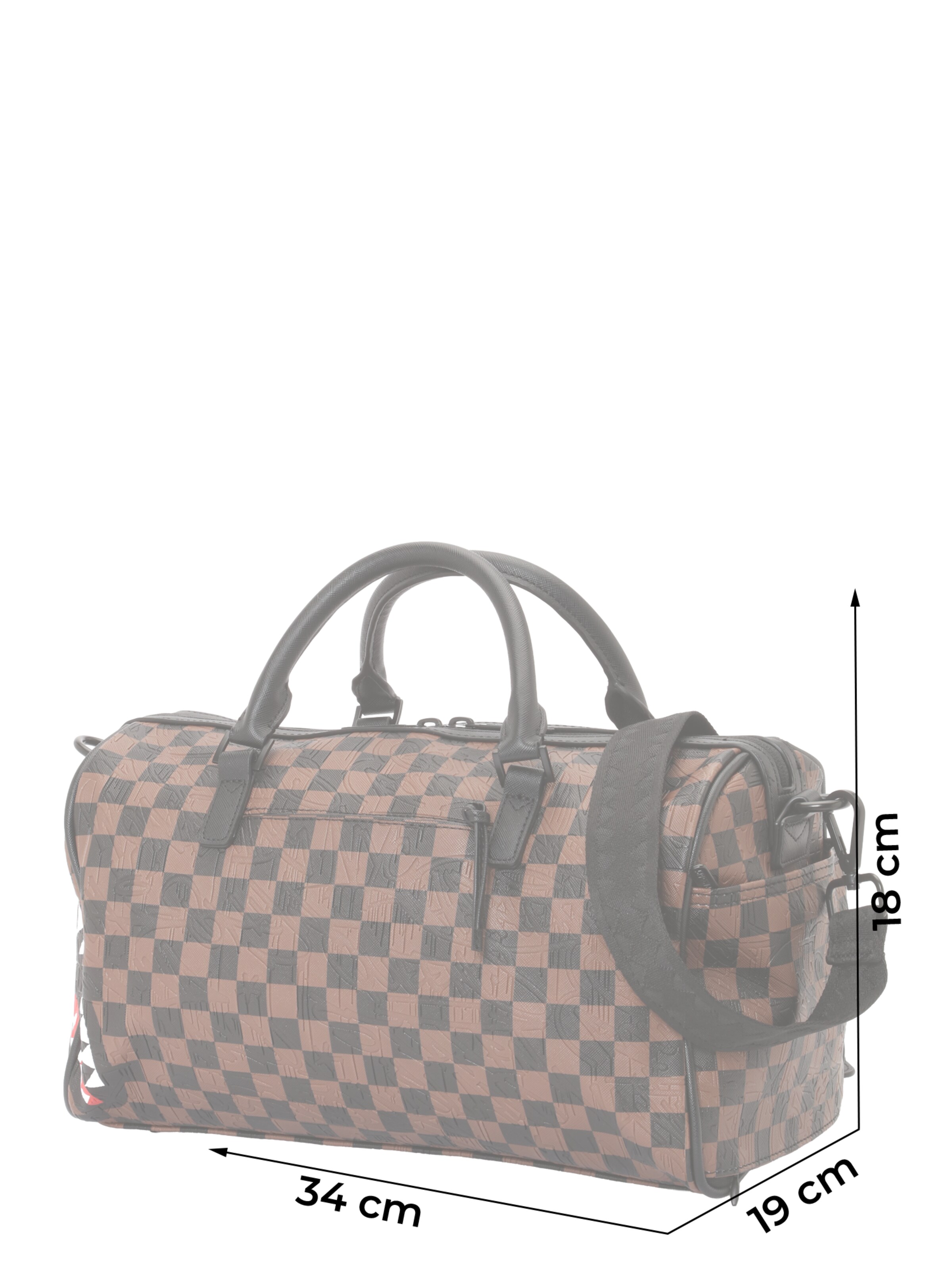 Borsa da viaggio 'CHECK 2 EMBOSS' di Sprayground in marrone