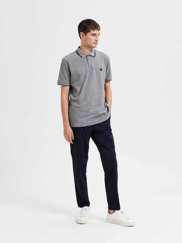 SELECTED HOMME Poloshirt 'Dante' in Grau