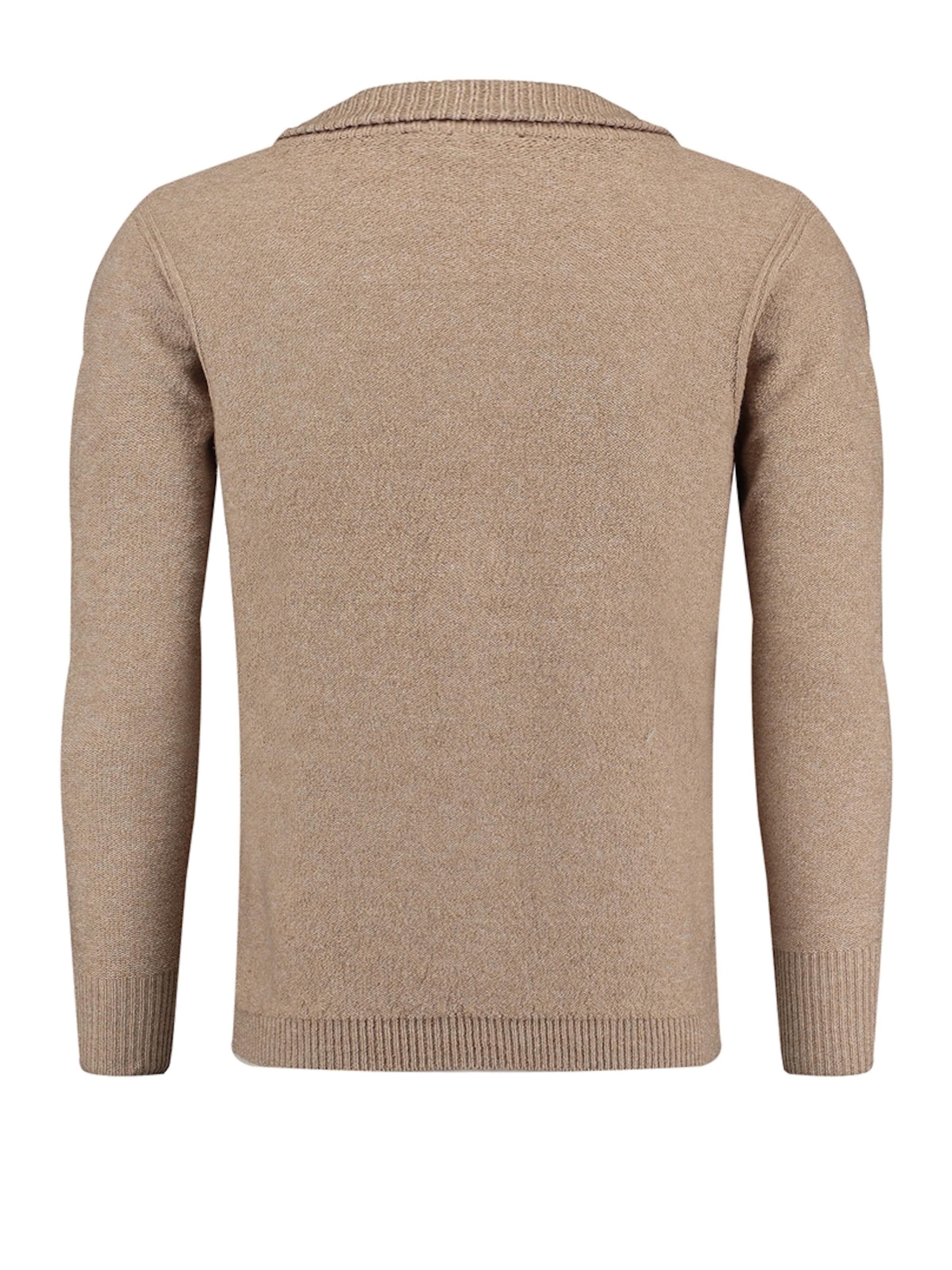 Key Largo Gebreid vest 'Elevator' in Beige