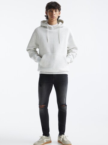 Pull&Bear Skinny Farmer - fekete