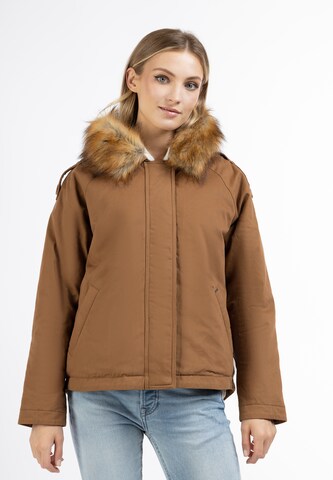 DreiMaster Vintage Winter jacket in Brown: front