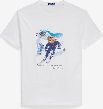 Polo Ralph Lauren Majica u svijetloplava / tamno plava / karamela / bijela, Pregled proizvoda