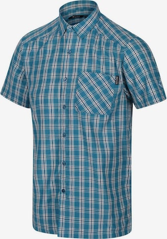 REGATTA Regular fit Athletic Button Up Shirt 'Mindano V' in Blue: front