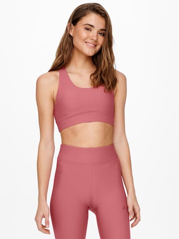 Bustier Soutien-gorge de sport 'Jana' ONLY PLAY en rose : devant