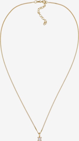 Elli DIAMONDS Ketting 'Solitär' in Goud: voorkant