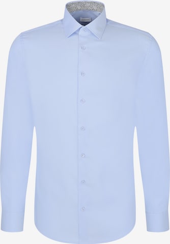 SEIDENSTICKER Hemd 'Smart Classic' in Blau: Vorderseite