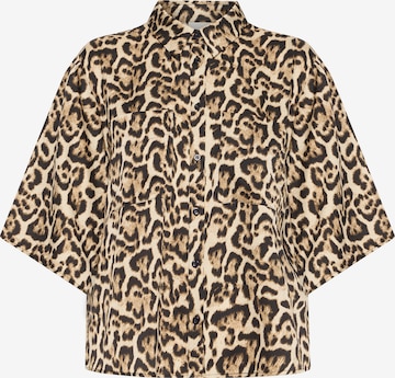ICHI Shirt in Brown: front