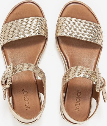 INUOVO Strap Sandals in Gold