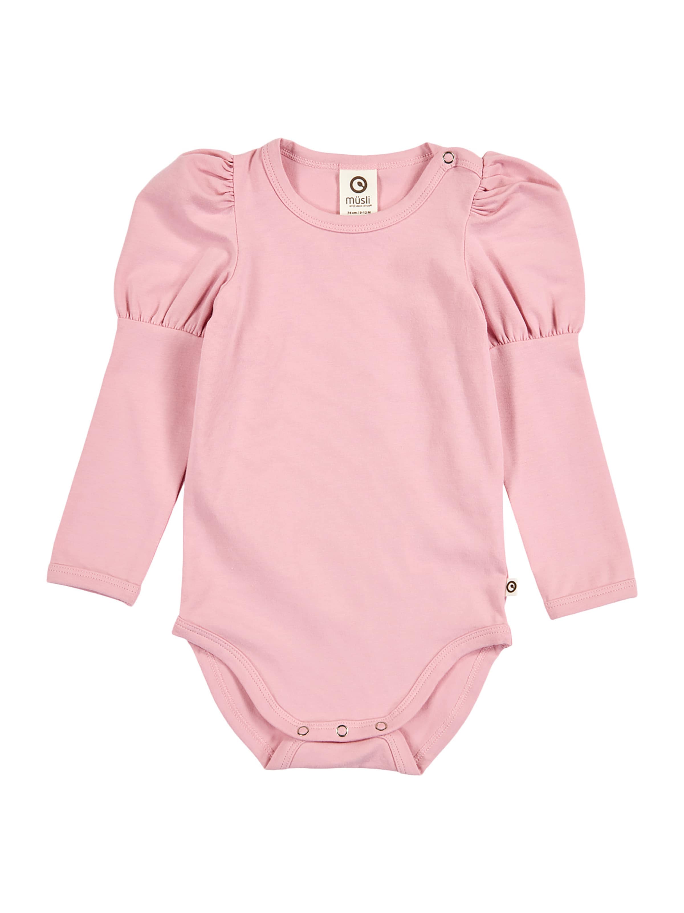 Müsli by GREEN COTTON - Macacão/Body em rosa: frente