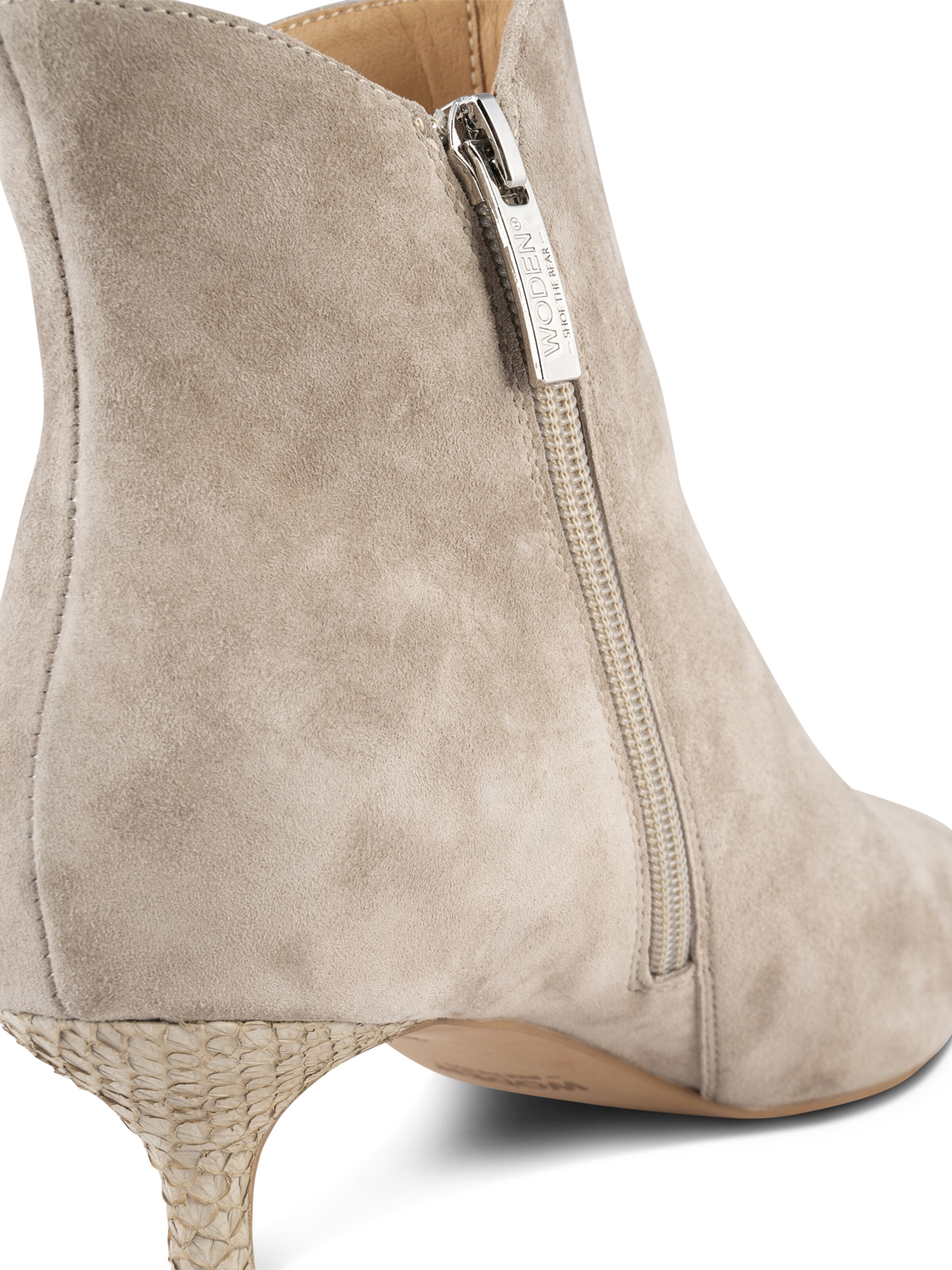 WODEN Ankelstøvler 'Saga Zip S' i grøn