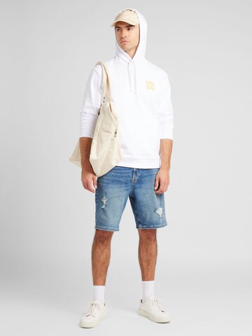 HUGO Sweatshirt 'Dimoni' in Weiß
