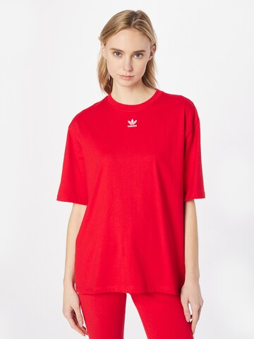 ADIDAS ORIGINALS T-shirt 'Adicolor Essentials' i röd: framsida