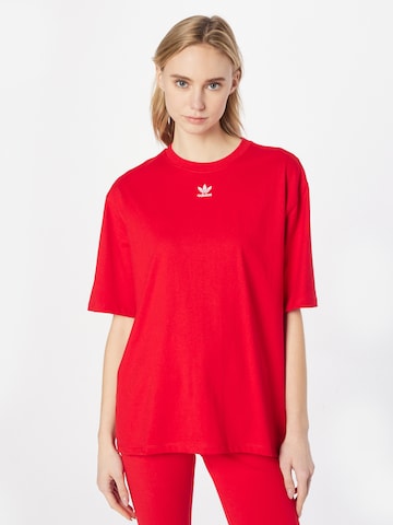 ADIDAS ORIGINALS T-Shirt 'Adicolor Essentials' in Rot: predná strana