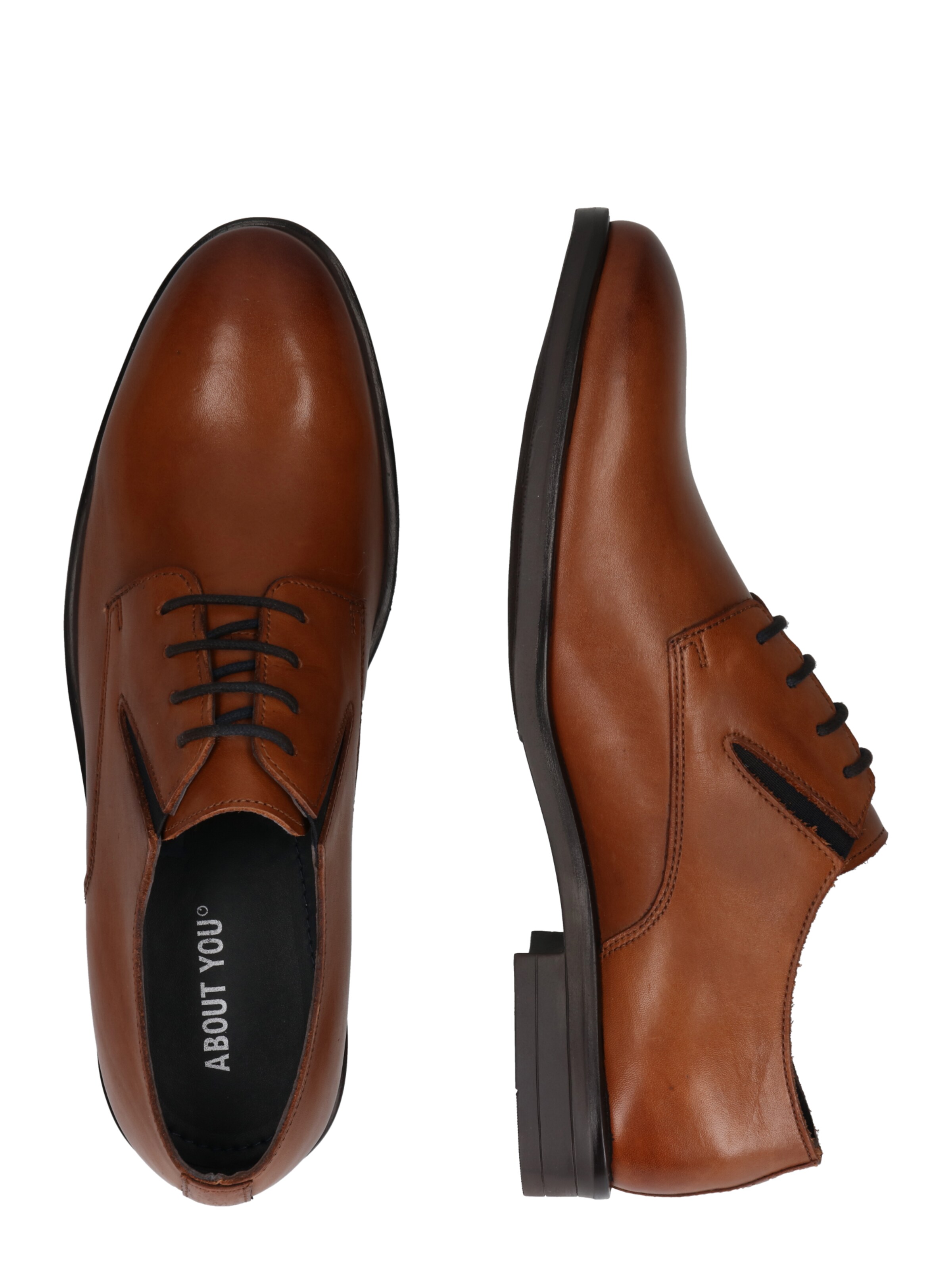 ABOUT YOU Обувки с връзки 'Alan' в кафяво