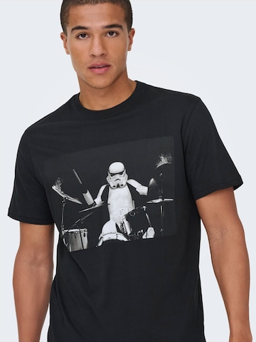 Only & Sons Shirt 'ONSSTORMTROOPER' in Zwart