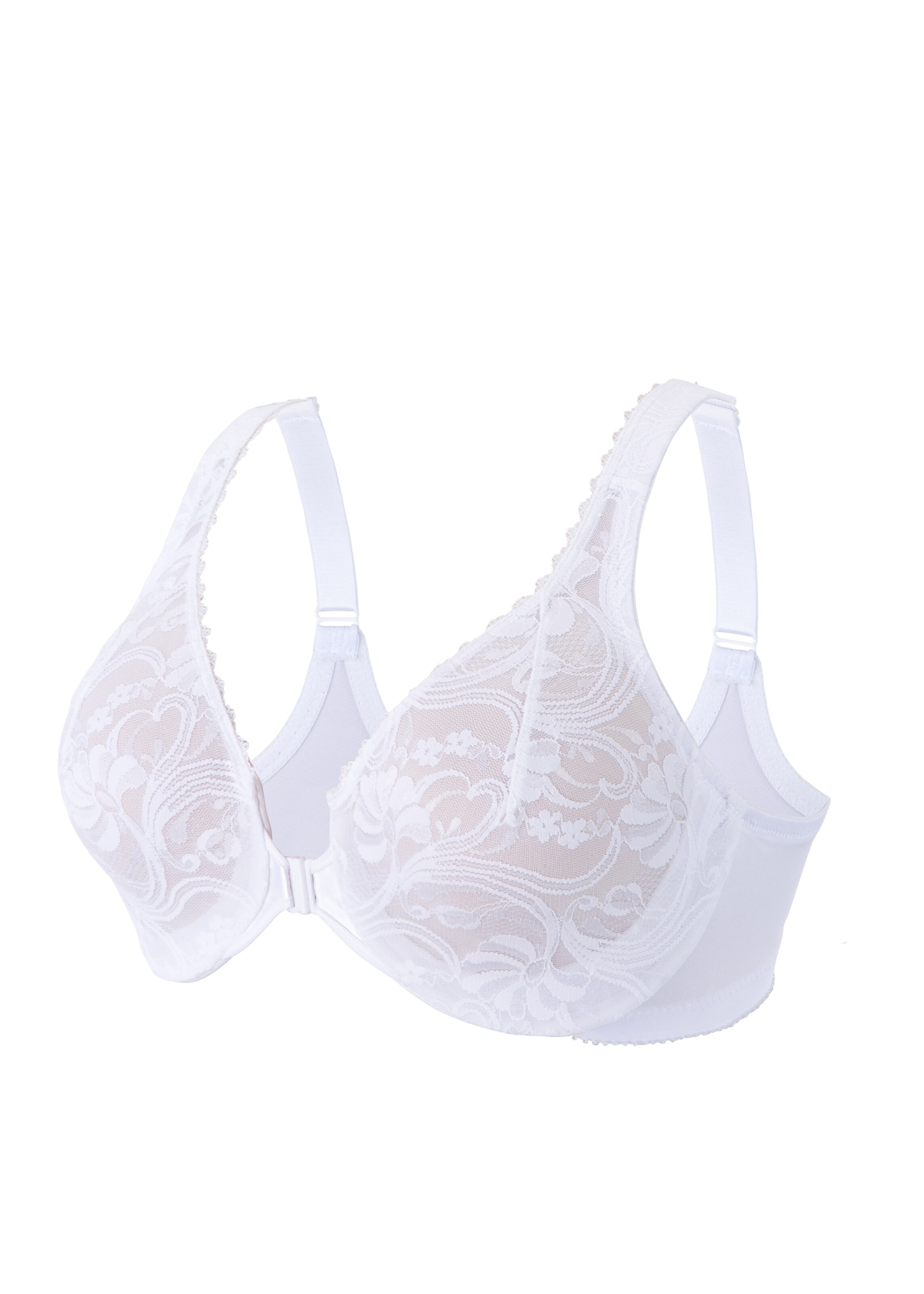 GLAMORISE T-shirt Bra in White: front