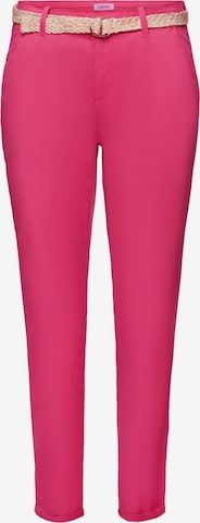 ESPRIT Slim fit Pants in Pink: front