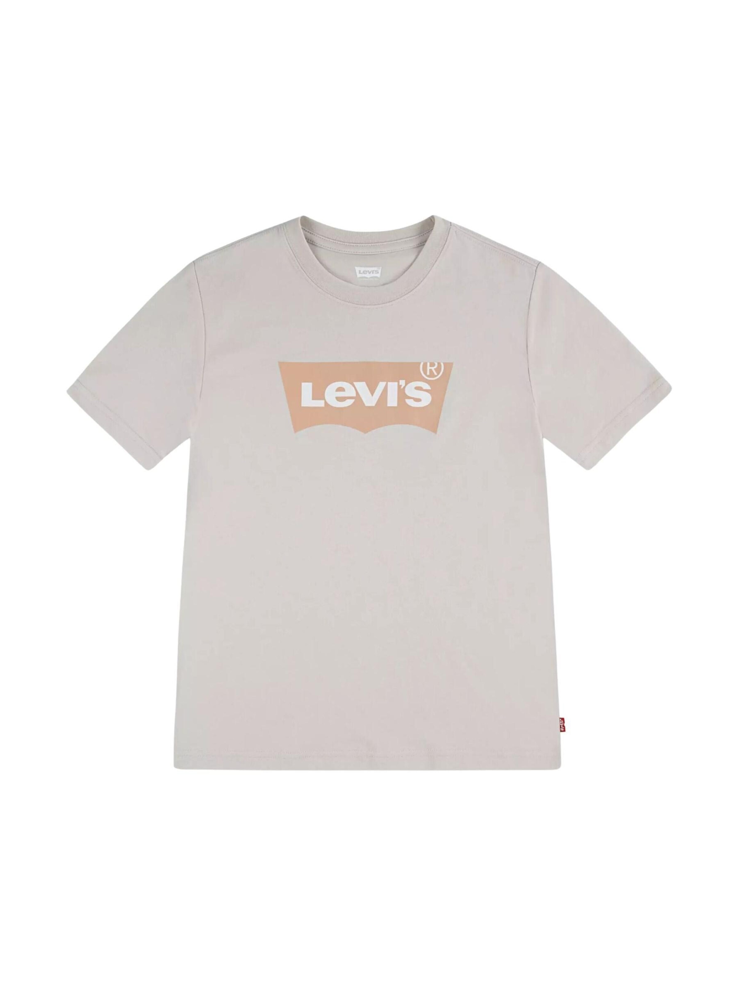 Levi's Kids T-shirt 'LEVI'S kids LVB BATWING TEE T-SHIRT' i beige: framsida