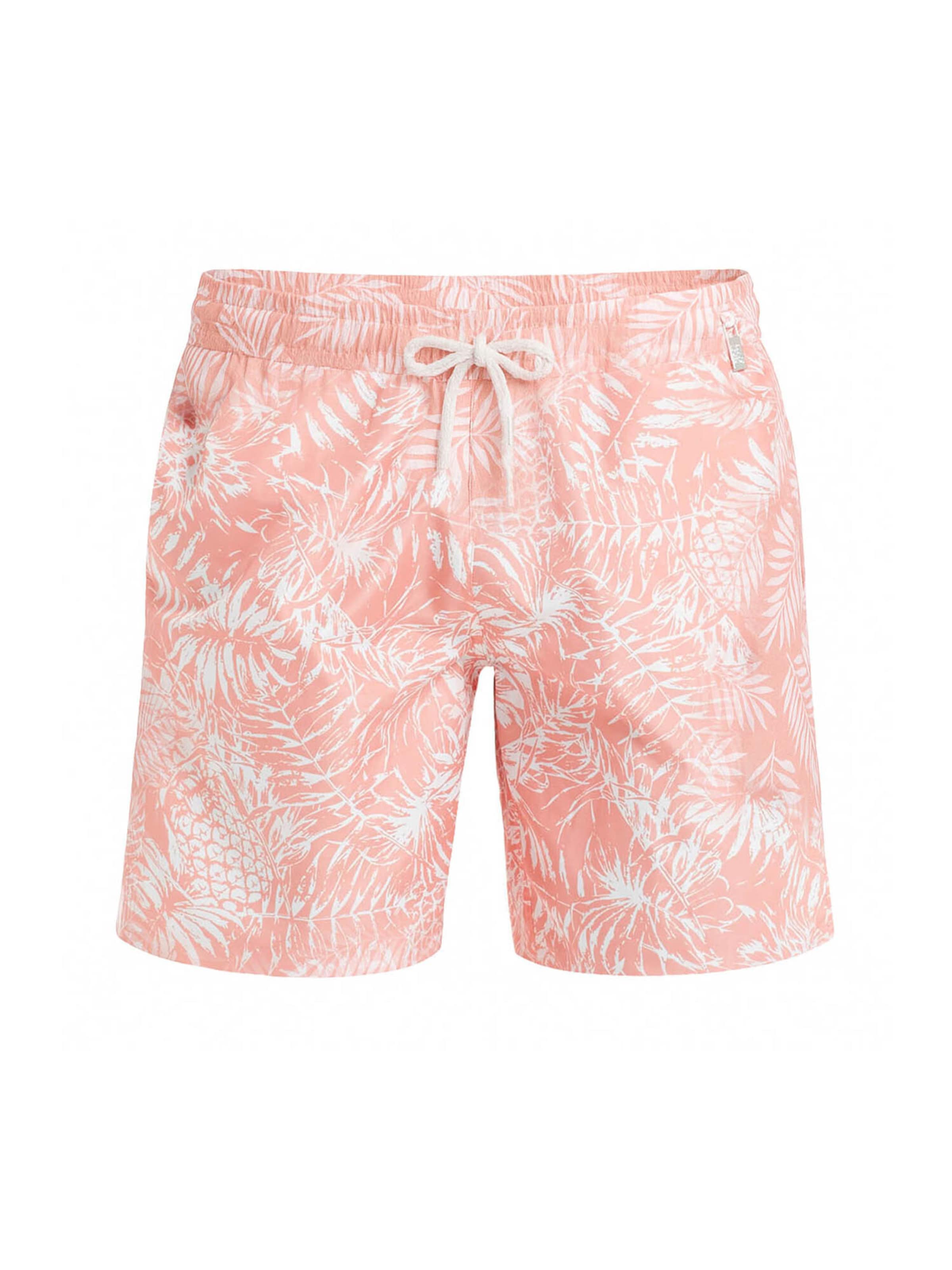 Blackspade Swimming shorts ' Long Leg Print  ' in Orange: front