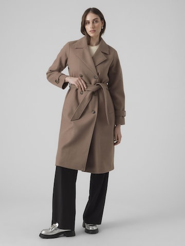 VERO MODA Between-Seasons Coat 'FORTUNE VEGA' in Brown