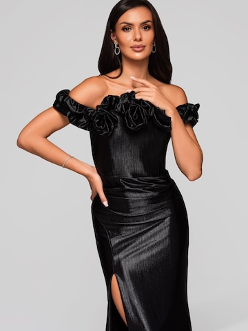 Ombre Abendkleid in Schwarz