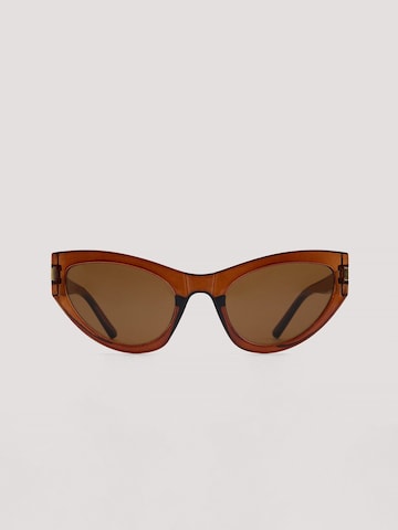 Lunettes de soleil NA-KD en marron