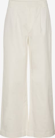 SAINT TROPEZ Wide Leg Bukser med lægfolder 'JaclynSZ' i hvid: forside