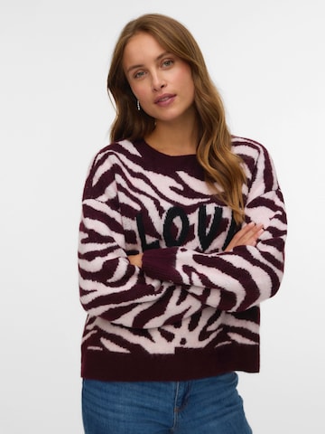 Pulover 'VMNEWKAI' de la VERO MODA pe roșu: față