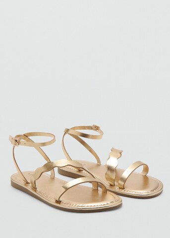 MANGO KIDS Sandals 'Wave' in Gold